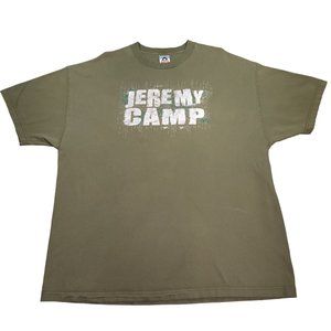 Jeremy Camp Jesus Shirt Olive Green 2XL Bible Acts 20.24